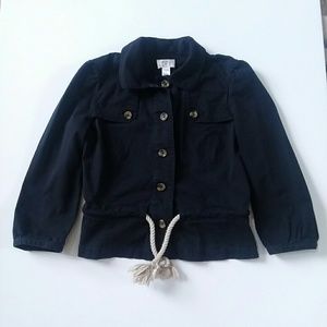 Loft Ann Taylor nautical jacket with rope belt
